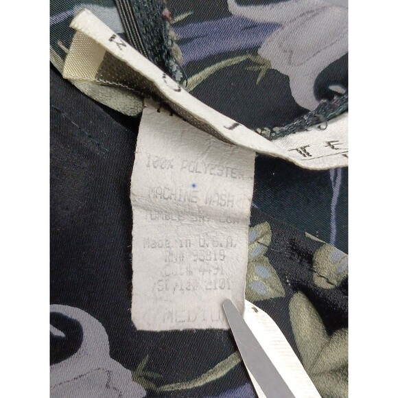 Vtg Charlote Russe Y2K Maxi Skirt  Black Purple Long Modest Sz M - Picture 7 of 7